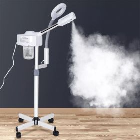 2 in 1 Professional Facial Steamer Ionic Ozone Hot Mist Stand for Salon Skin Cleaning
