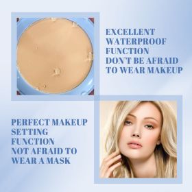 OUHOE Long-lasting Finishing Compact - Flawless, Long-wearing, Non-transferable, Easy To Touch-up, Natural, Lightweight, And Breathable Setting P (Shade: 01CLASSIC IVORY)